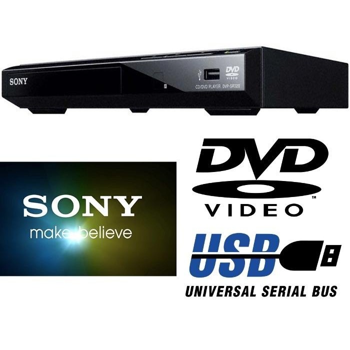 Reproductor Dvd Sony Dvp-sr320 Usb Delgado Control Remoto