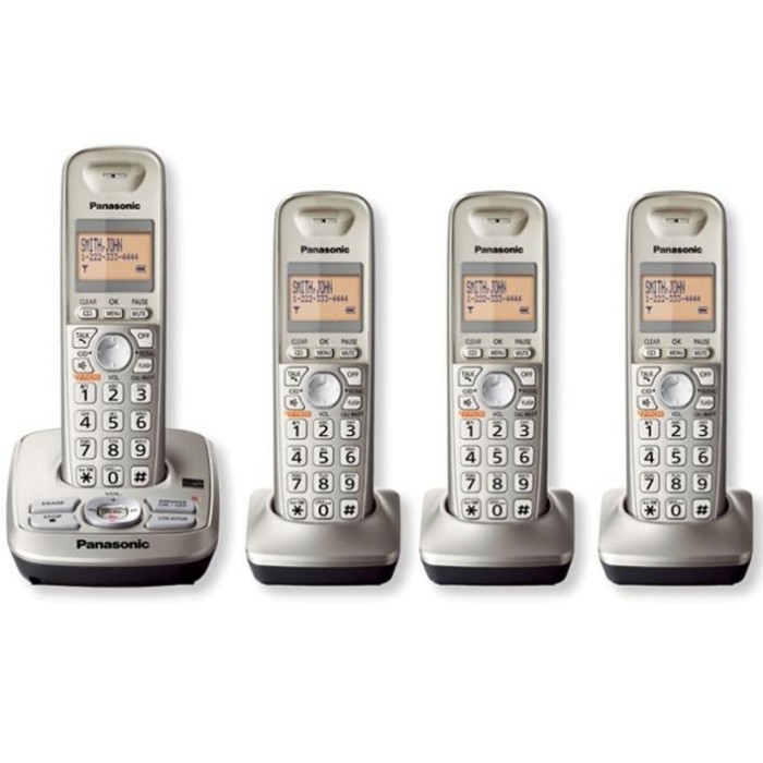 Telefono Inalambrico Panasonic Dect 6.0 Kx-tg4224 4 Auriculares