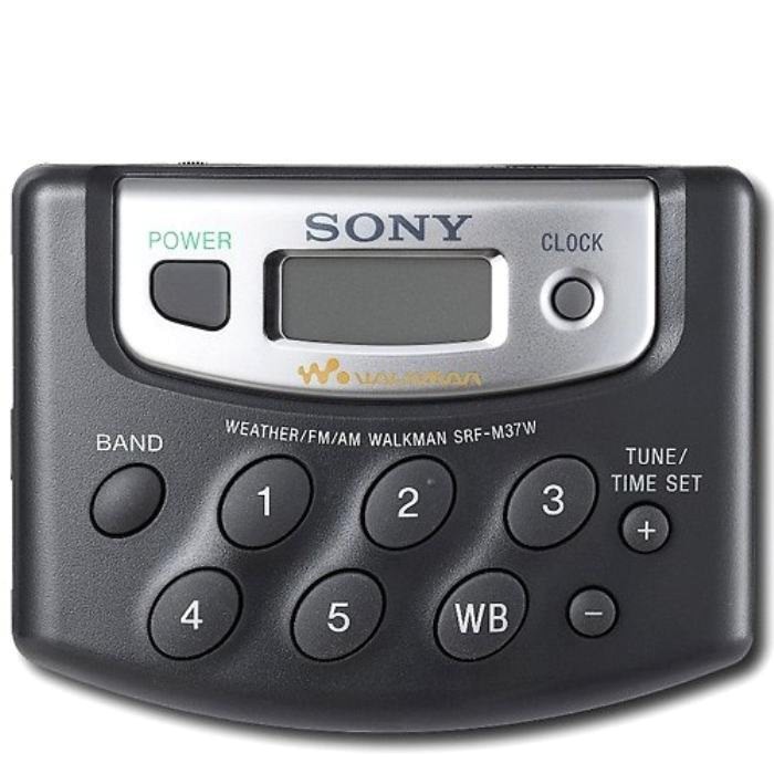 Radio Digital Sony Walkman Srf-m37 Am / Fm / Lw 18 Memorias