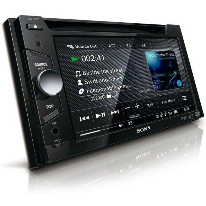 Radio Para Carro Sony Xav-64Bt Lcd Tactil 6,1'' Bluetooth