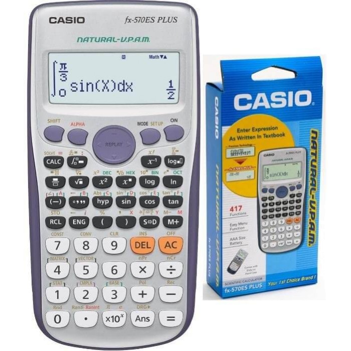 Calculadora Cientifica Casio Fx-570es Plus 417 Func. Integra
