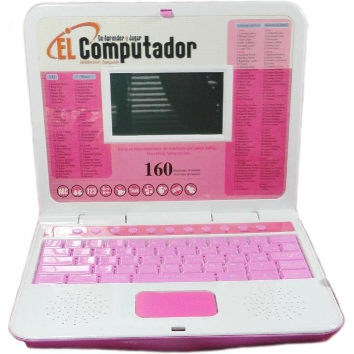 Computador Portatil Juguete Pantalla Lcd 160 Actividades Mouse CD y Audifonos