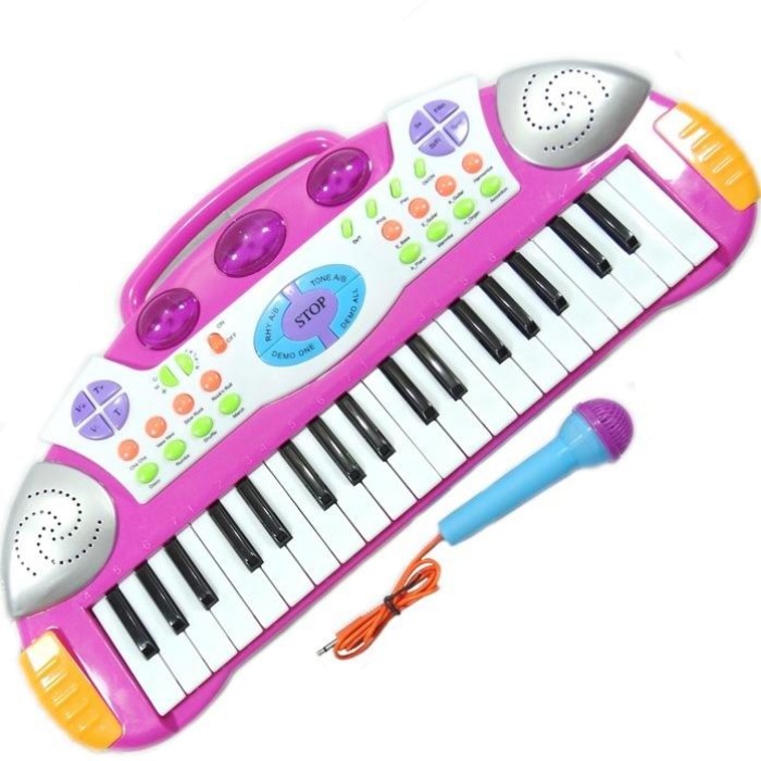 Organeta Teclado Para Niñas Juguete Piano 37 Teclas Microfono