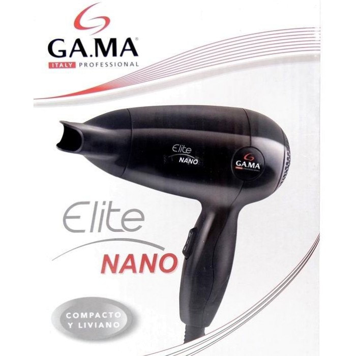 Secador Gama Elite Nano 1200w + Boquilla Pequeño y Liviano