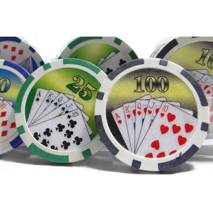 100 Fichas Chips De Poker Lujo Con Dibujos Profesional 11,5gr