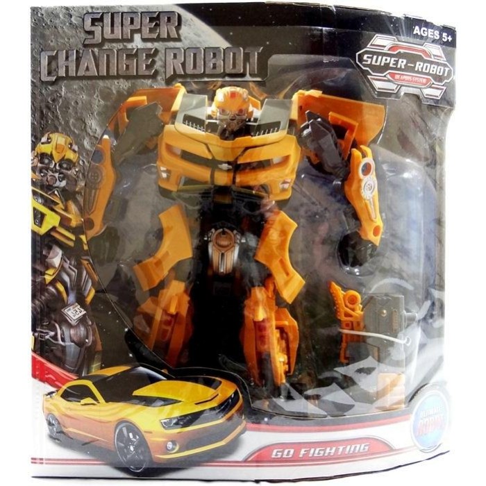 Muñeco Robot Carro Camaro Transformers Bumblebee 24cm