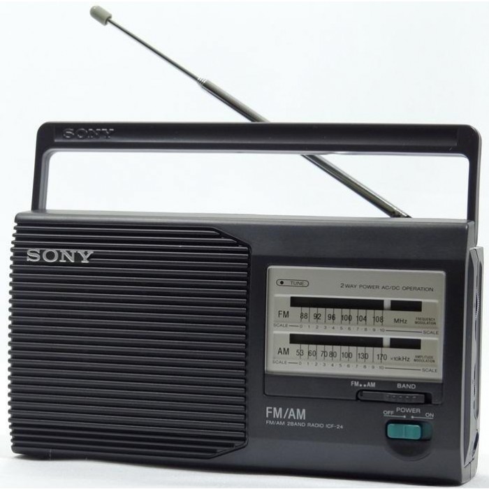 Radio Am Fm Portatil Sony Icf-24 Pilas/110v Portatil Manija