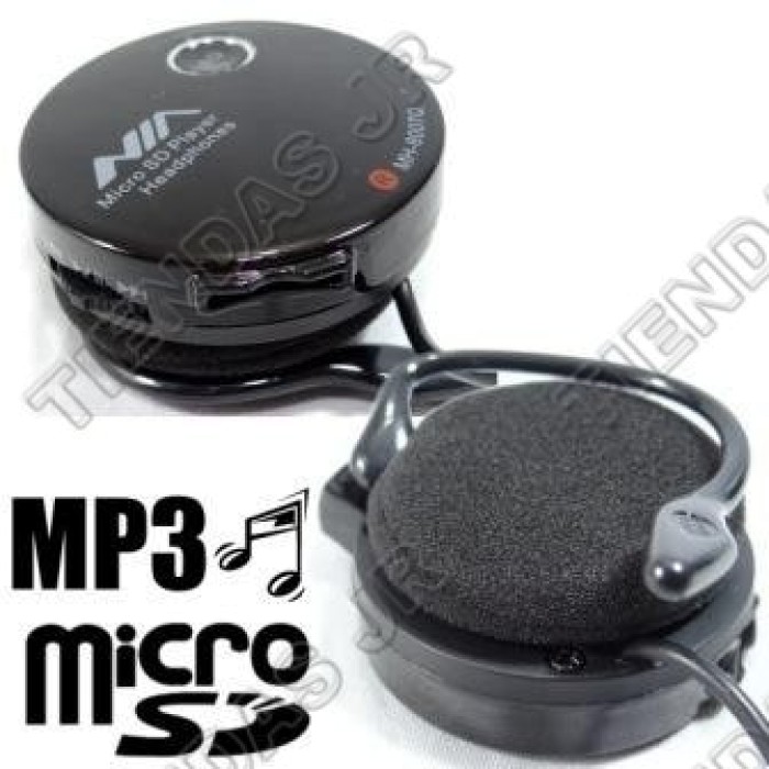 Audifonos Estereo Inalambricos Clip Con Mp3 Incorporado Ranura Micro Sd