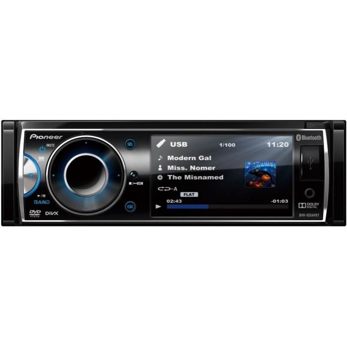Radio Para Carro Pioneer Dvh-855avbt Dvd Lcd 3'' Bluetooth