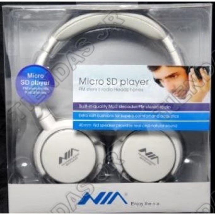 Audifonos Diadema Inalambricos Reproductor MP3 Micro Sd Radio Fm