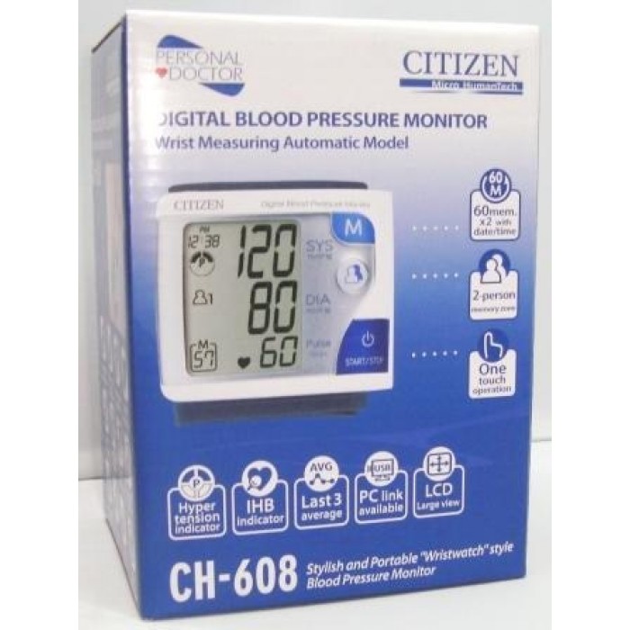 Tensiometros Citizen Ch-608 Digital Lcd Pc Link Usb 60 Memorias