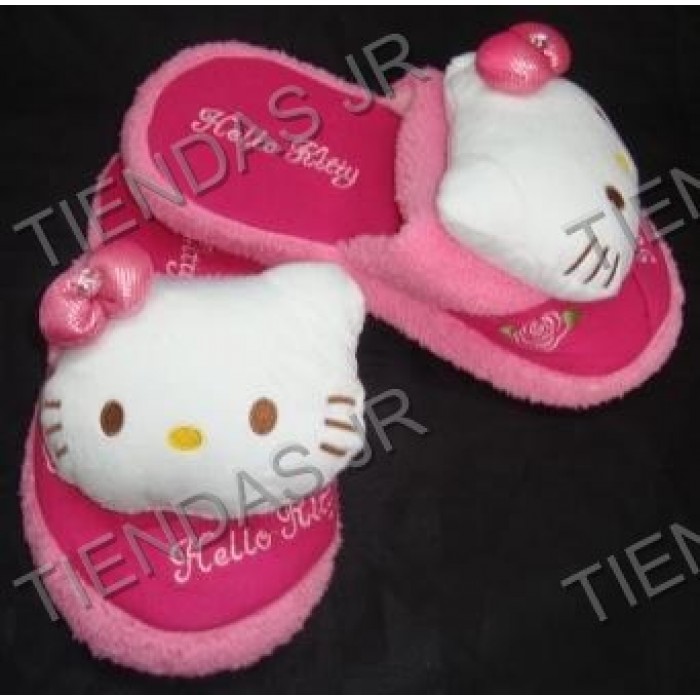 Babuchas Sandalias Pantuflas Hello Kitty Acolchadas Sanrio