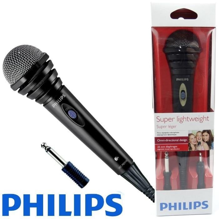 Microfono Vocal Dinamico Omni Direccional Philips Sbc Md110