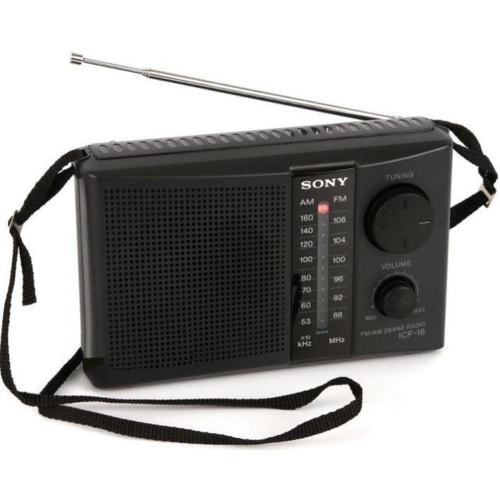 Radio Am Fm Portatil Sony Icf-18 Icf18 300mw + Correa